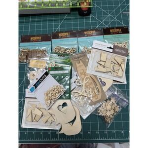 Random  Steampunk Lot Wooden Cogs Corners Sprocket Gears Gadget Hearts Stars Etc